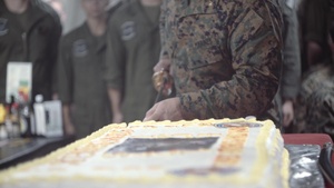 11th MEU celebrates the 244th Marine Corps Birthday aboard USS John P. Murtha