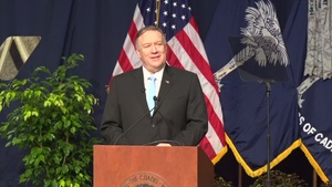 Secretary Pompeo speech to the South Carolina Corps of Cadets at The Citadel