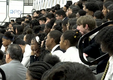 Georgia Air National Guard wing commander speaks at local high school, shares story and possibilities of Guard