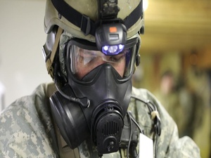 1st Special Forces Command (Airborne) held holds semi-annual Chemical, Biological, Radiological, and Nuclear defense training at Dugway Proving Grounds, Utah.