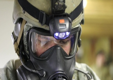 1st Special Forces Command (Airborne) held holds semi-annual Chemical, Biological, Radiological, and Nuclear defense training at Dugway Proving Grounds, Utah.