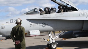 VMFA(AW)-224 Marines prepares for take-off with Japan Air Self-Defense Force