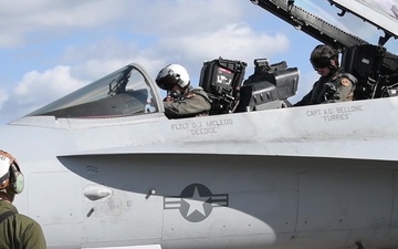 VMFA(AW)-224 Marines prepares for take-off with Japan Air Self-Defense Force