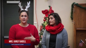 First Team Marches Toys to Santa's Work Shop