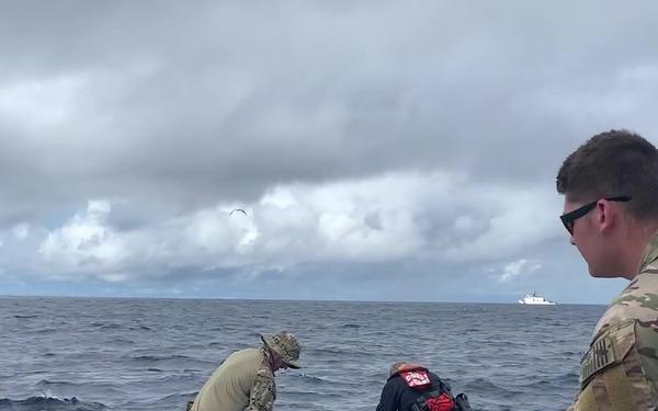 Coast Guard intercepts suspected narcotic-trafficking semi-submersible vessel