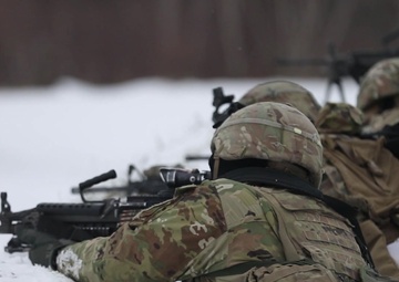 B-Roll infantry and engineers platoon live fire