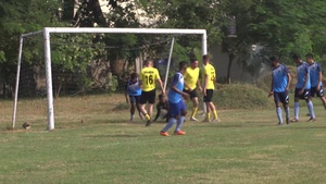 Tiger TRIUMPH | U.S. Armed Forces compete alongside Indian Armed Forces in a game of soccer.