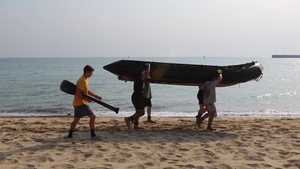 Task Force Spartan Soldiers test their mettle in diver challenge