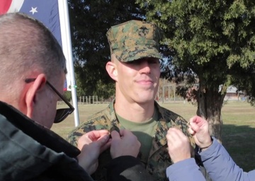 Noah Furbush commissioned as second lieutenant in the Marine Corps