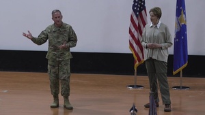 SECAF and CSAF land at AUAB