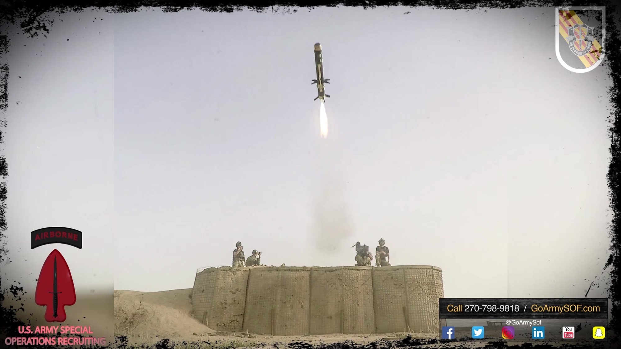 Parallax Graphic created in support of Special Operations Recruiting Battalion Campaign at Fort Campbell, KY, on May, 06 2019.