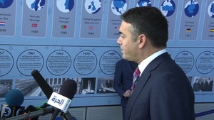 Doorstep by North Macedonian Minister of Foreign Affairs