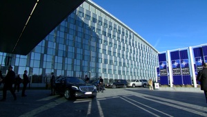 United States Secretary of State arrival at NATO Foreign Ministers meeting