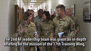2nd Air Force Leadership Team Visits Goodfellow