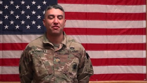 MAJ Arturo Rodriguez Holiday Shoutout