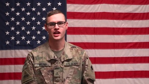 PFC Lane Webb Holiday Shoutout