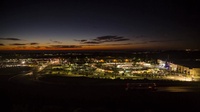 Sun setting on the 2019 Tree Lighting Celebration