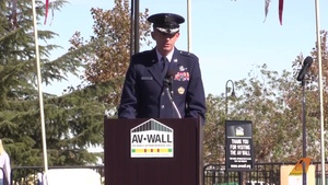 Brig. Gen. E. John "Dragon" Teichert delivers keynote address during Veterans Day