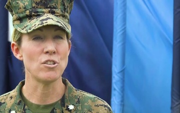 History at the Marine Corps Base Hawaii Birthday Pageant