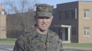 Marine Corps Base Quantico Sergeant Major informs Marines of new Traffic Sign