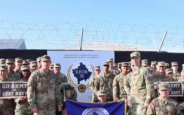 Go Army, Beat Navy - KFOR Regional Command - East Gameday Greeting