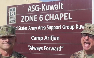 Holiday Shout Out from the USARCENT Forward Command Chaplain and Chief Religious Affairs NCO