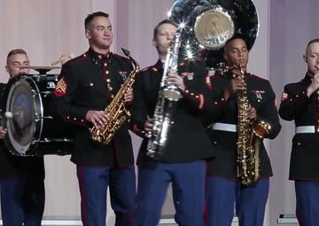 Marines perform at Bayou Classic Battle of the Bands