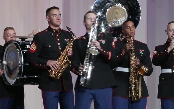 Marines perform at Bayou Classic Battle of the Bands