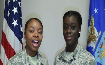 Airman Basic Robertson and Airman Basic Emanfu