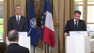 NATO Secretary General Joint Press Point with President of France (Opening Remarks)