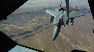 KC-10 Extender Aircrew conducts Aerial refueling