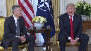 Secretary General Jens Stoltenberg Meets with US President Donald Trump (Q&A Part 3)