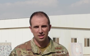 Major Jason Gargon sends holiday greetings from Al Udeid Air Base.