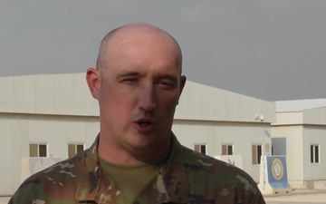 Sergeant First Class Gabriel South sends holiday greetings from Al Udeid Air Base