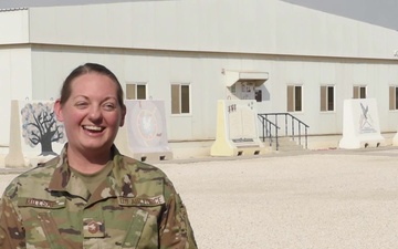 Senior Master Sergeant Amanda Millsap sends holiday greetings from Al Udeid Air Base.