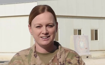 Technical Sergeant Carrie Darrow sends holiday greetings from Al Udeid Air Base.