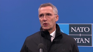 NATO Secretary General's Doorstep upon Arrival at NATO Leaders Meeting in London