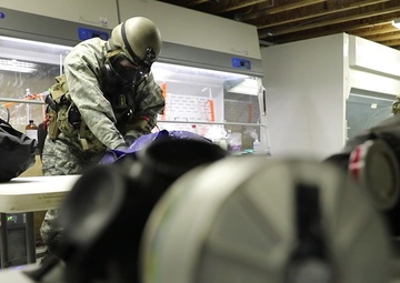 1st Special Forces Command (Airborne) held holds semi-annual Chemical, Biological, Radiological, and Nuclear defense training at Dugway Proving Grounds, Utah.