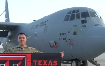 U.S. Air Force Capt. Joseph Lozana holiday greeting - Texas Tech University