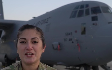 Tech. Sgt. Allison Espinoza holiday greeting - San Antonio, TX