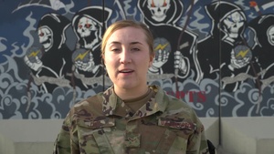 Airman 1st Class Sarah Lietz holiday greeting - Herington, KS