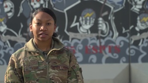 Airman 1st Class Latavia King holiday greeting - Sheppard AFB, TX