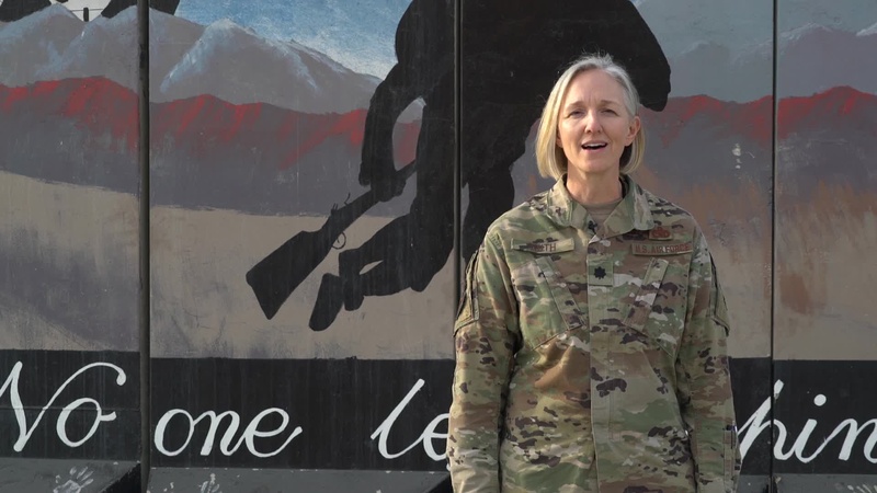 Lt. Col. Kylene Ruth holiday greeting - Air Force Academy