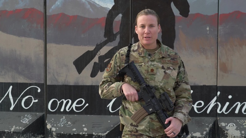 Maj. Megan Ortner holiday greeting - Cincinnati, OH