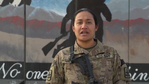 Spc. Meyer holiday greeting - Nanakuli, HI