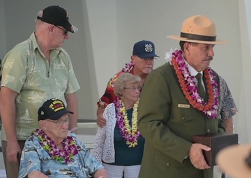 USS Arizona Survivor Lauren Bruner Interment Ceremony B-Roll Package