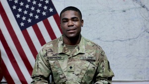 Holiday Shout-Out Spc Eric Shepherd