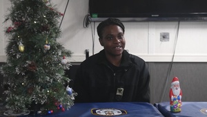 USS Germantown (LSD 42) OS3 Sejour sends a Holiday Message