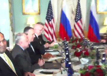 Secretary Pompeo camera spray with Russian Foreign Minister Sergey Lavrov, at the Department of State