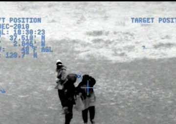 Coast Guard aircrew rescues 2 women near Leadbetter Point, Washington